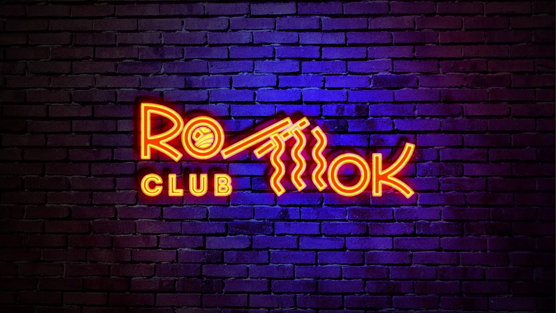 Разработка интерьерной вывески суши-бара «Roll Wok Club» в Нижнекамске